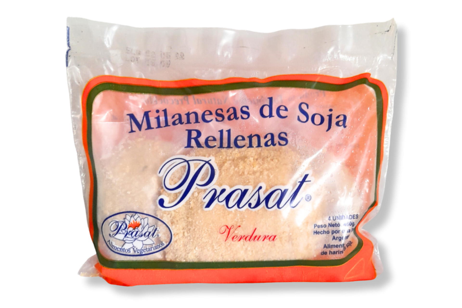 Milanesas de soja rellenas de verdura