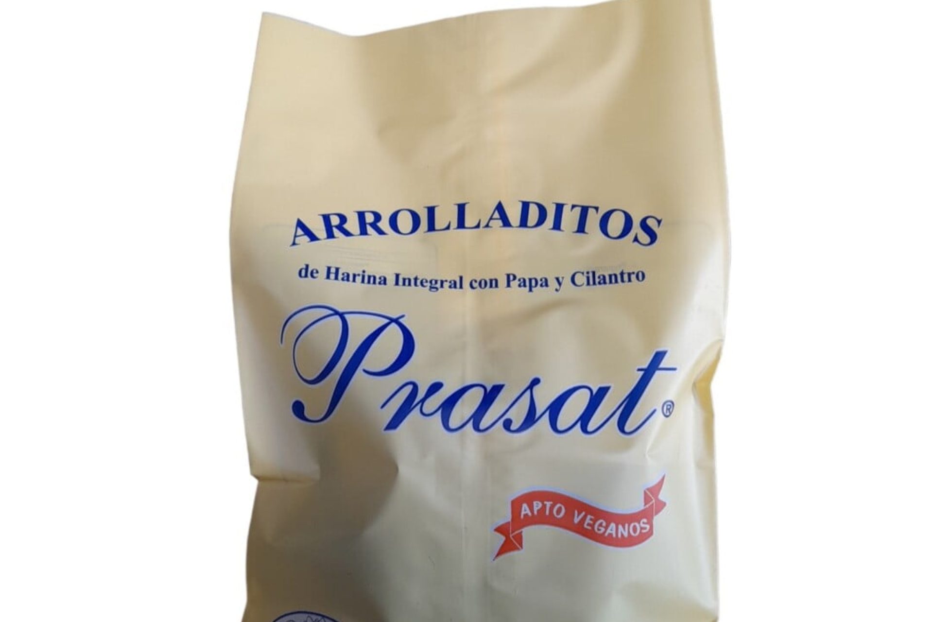 Arrolladitos de harina integral con papa y cilantro (tipo snack)