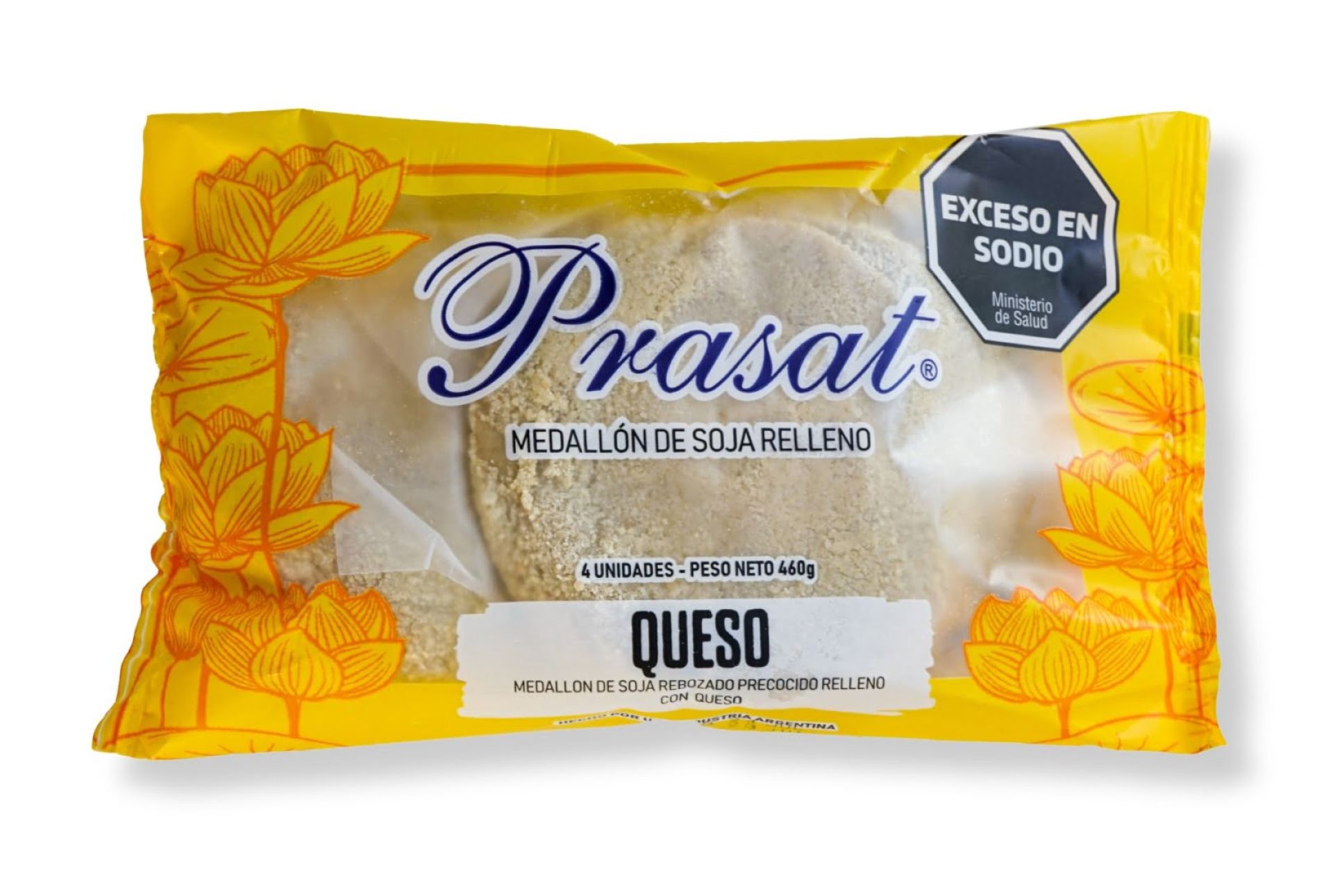 Milanesa de soja rellena con queso