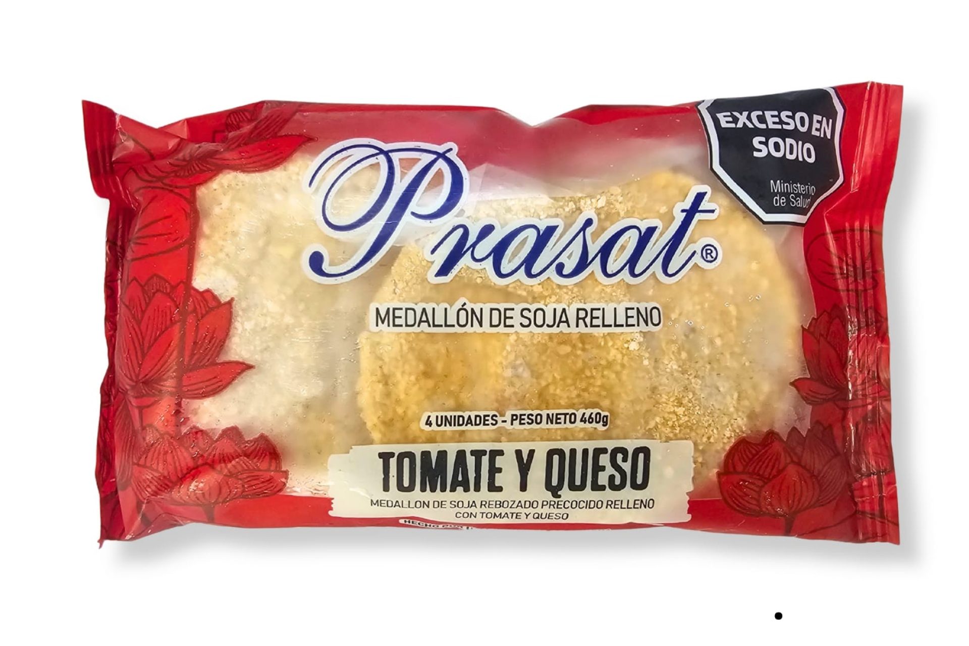 Milanesas de soja rellenas de tomate y queso